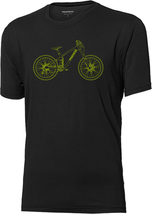 Pánské MTB triko PROGRESS Wabi černé Velikost: XL