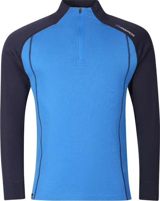 Pánský merino rolák PROGRESS Beakout Man modrý Velikost: XXL