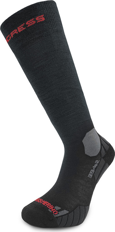 Kompresní merino podkolenky PROGRESS černé Velikost: 39-42
