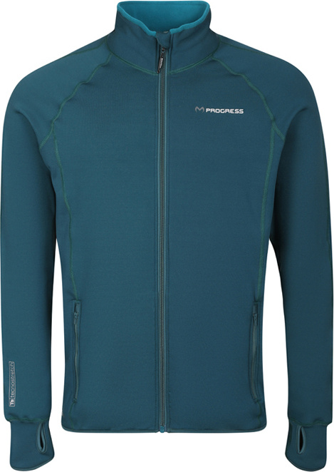 Chlapecká funkční mikina PROGRESS Torez Junior Merino zelená Velikost: 164/1