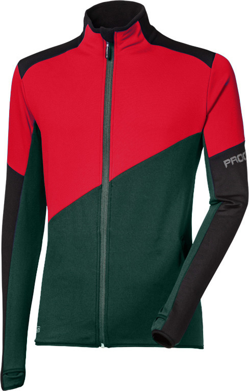 Pánská sportovní mikina PROGRESS Territory černá/červená/zelená Velikost: M