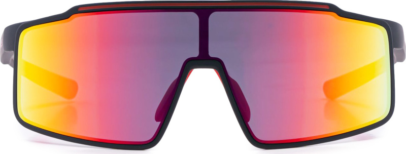 Sportovní brýle PROGRESS Nitro RED-R BLK/RED s polarizačními skly - černá mat/červená Velikost: UNI