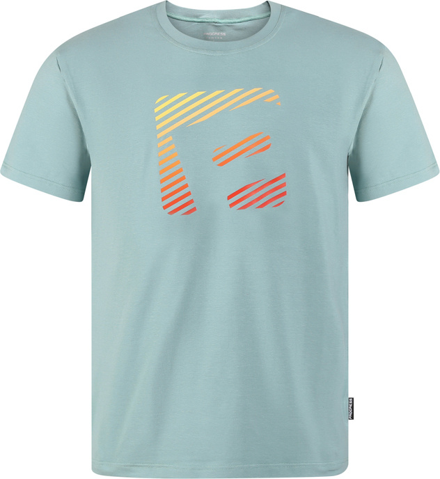 Pánské bambusové triko PROGRESS Barbar P zelenomodré Velikost: L