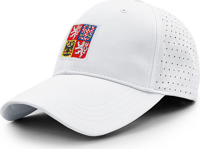 Klasická kšiltovka PROGRESS Baseball Cap Czech bílá Velikost: UNI