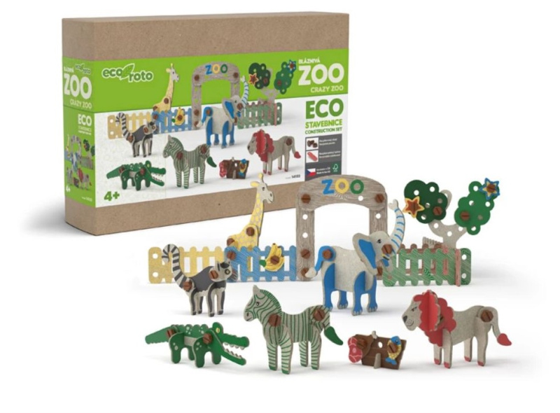 ECO Roto Bláznivá ZOO – ekologická stavebnice