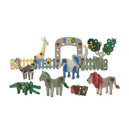 ECO Roto Bláznivá ZOO – ekologická stavebnice