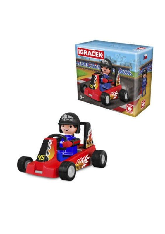 EFKO IGRÁČEK ZÁVODNÍK s motokárou - červená