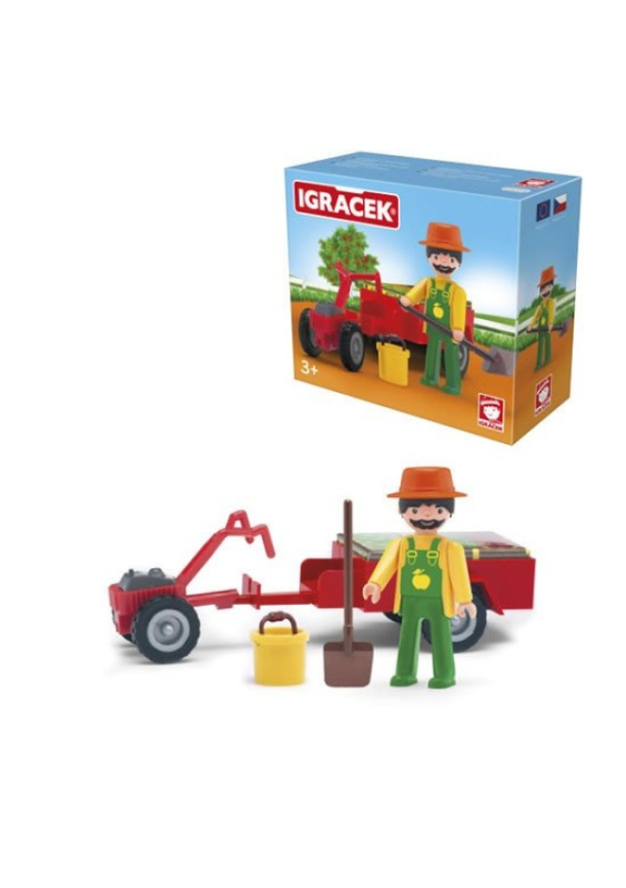 Efko IGRÁČEK Zahradník s traktůrkem a doplňky
