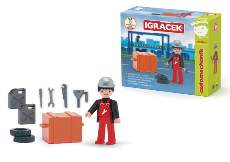 Efko IGRÁČEK Automechanik - figurka s nářadím