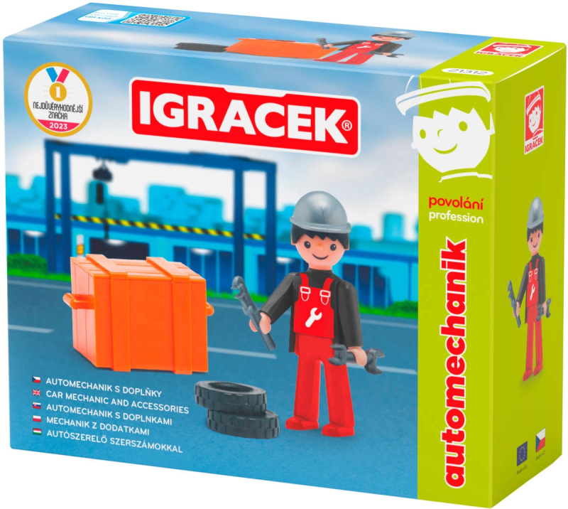 Efko IGRÁČEK Automechanik - figurka s nářadím