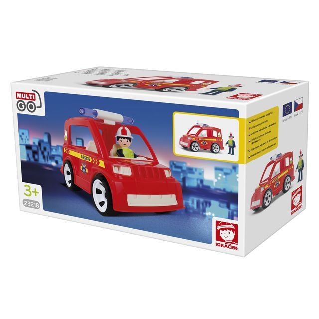 IGRÁČEK MULTIGO Hasičské auto s hasičem