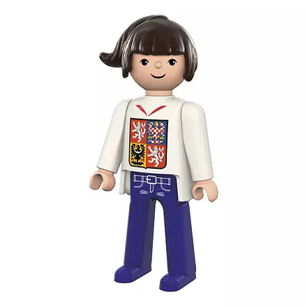 Efko Igráček Fanynka MS v hokeji 2024 bílý dres - figurka