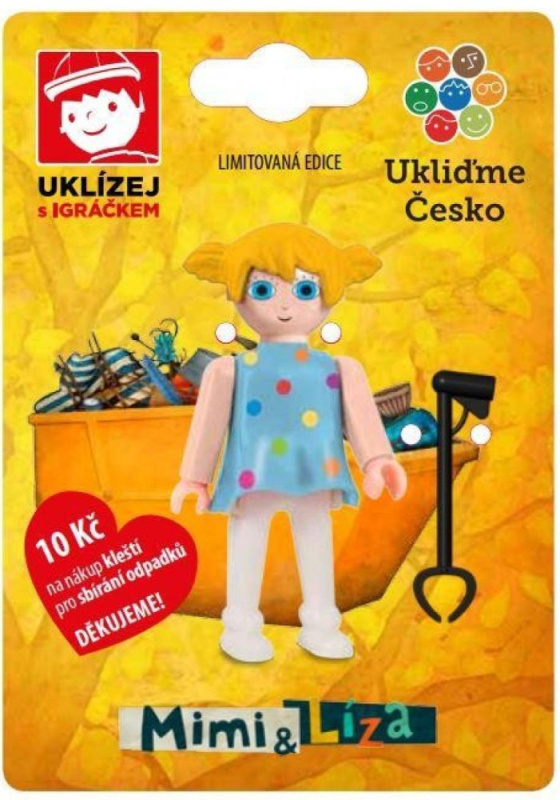 Igráček Mimi a Líza - limitovaná edice Uklízej s Igráčkem - holčička Líza s kleštěmi