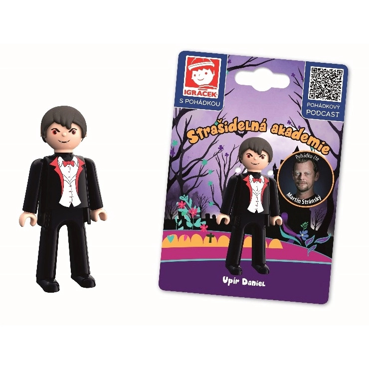 Igráček s pohádkou Strašidelná akademie - Upír Daniel EFKO – karton, s.r.o.