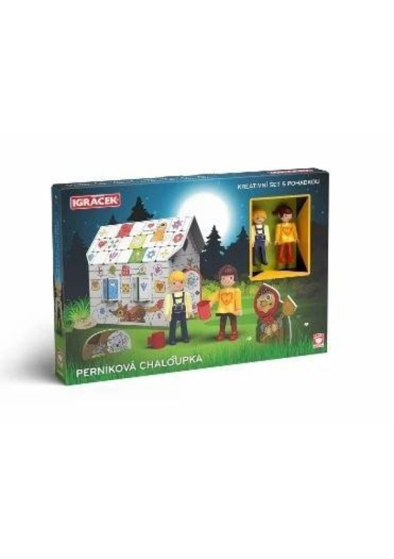 IGRÁČEK Perníková chaloupka - kreativní set s pohádkou EFKO – karton, s.r.o.