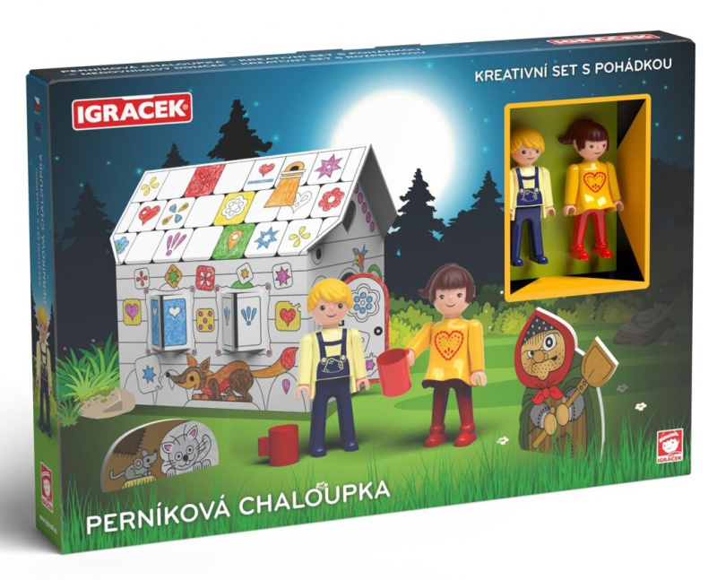 IGRÁČEK Perníková chaloupka - kreativní set s pohádkou EFKO – karton, s.r.o.