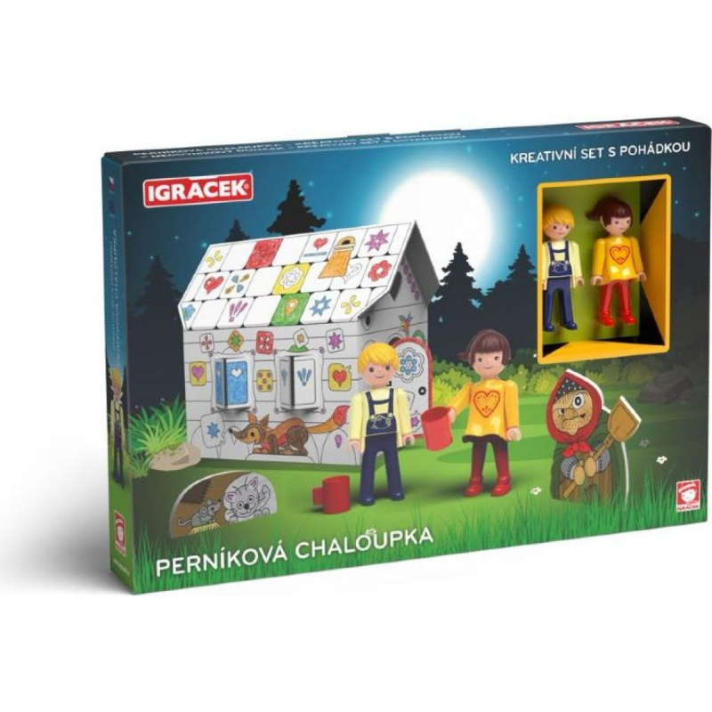 IGRÁČEK Perníková chaloupka - kreativní set s pohádkou EFKO – karton, s.r.o.