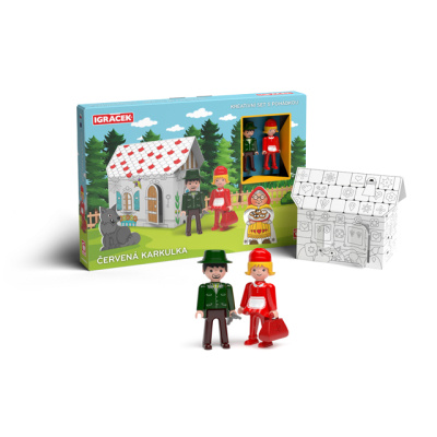 IGRÁČEK Červená Karkulka - kreativní set s pohádkou EFKO – karton, s.r.o.