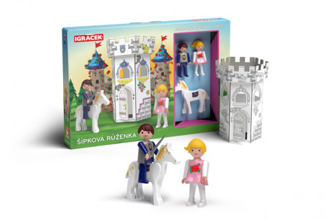 IGRÁČEK Šípková Růženka - kreativní set s pohádkou EFKO – karton, s.r.o.