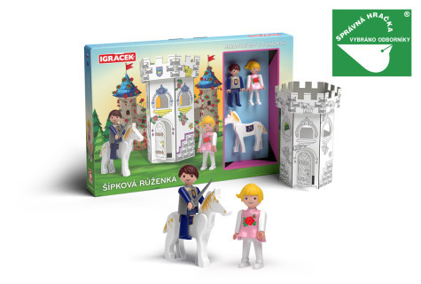 IGRÁČEK Šípková Růženka - kreativní set s pohádkou EFKO – karton, s.r.o.