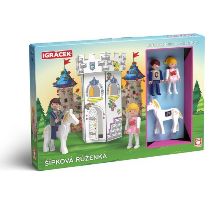IGRÁČEK Šípková Růženka - kreativní set s pohádkou EFKO – karton, s.r.o.