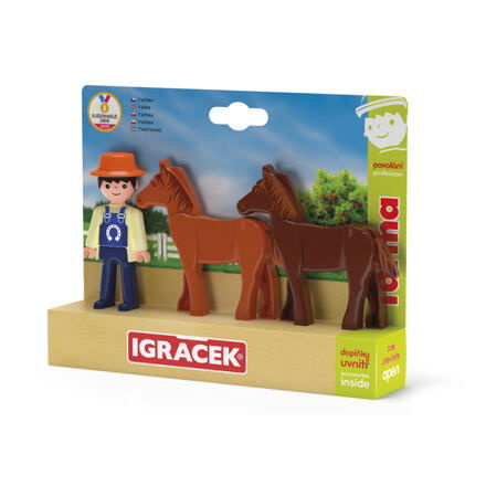 Efko IGRÁČEK Trio Farma - Farmář a dva koně