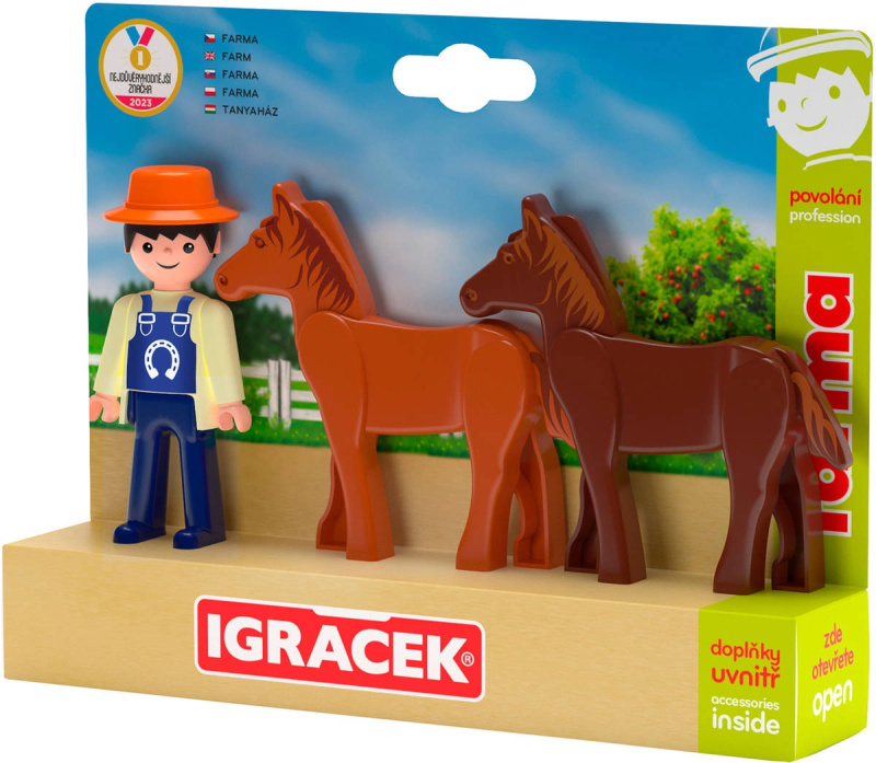 Efko IGRÁČEK Trio Farma - Farmář a dva koně