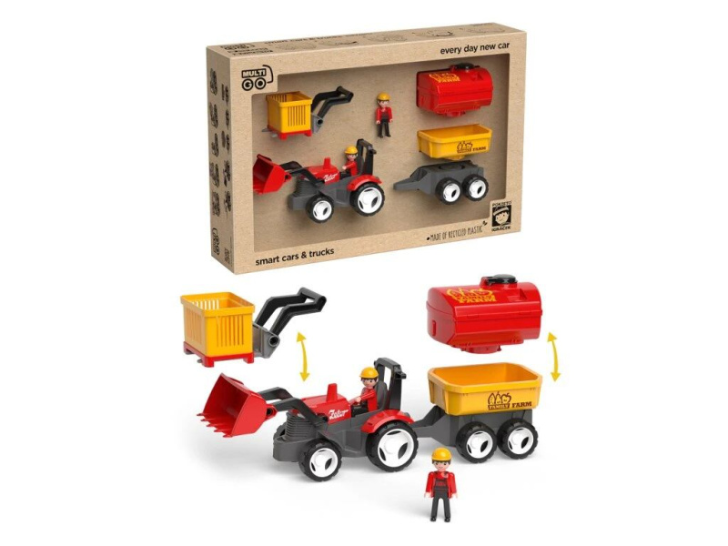 ECO MultiGO Farm set - figurky Igráčků farmářů s traktorem
