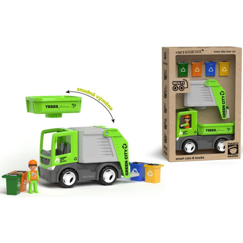 ECO MultiGO City 2+1 - Igráček, popelářské auto, popelnice
