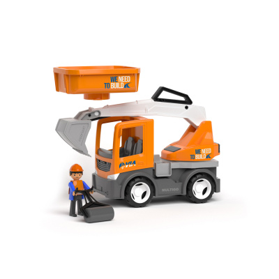 ECO MultiGO VIA 2+1 - Igráček silničář, auto, bagr, valník