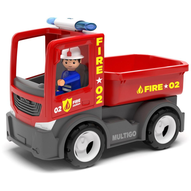 ECO MultiGO Fire - Valníček s hasičem - auto s Igráčkem