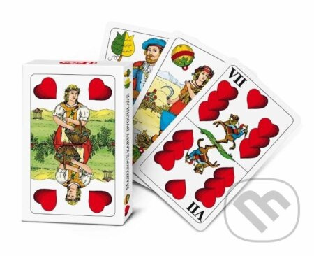 Mariášové karty v pevné krabičce - hra z kategorie Karty, hlavolamy
