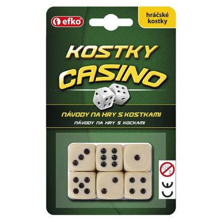 EFKO  Hrací kostky Casino keramické