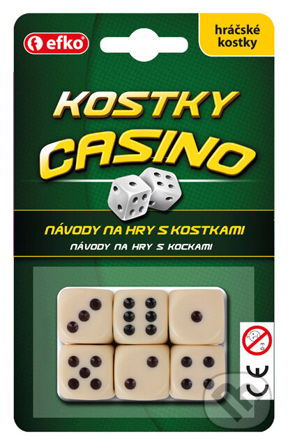 EFKO  Hrací kostky Casino keramické