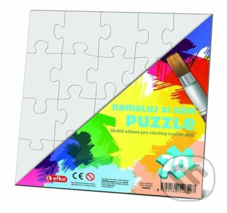 Puzzle k dotvoření, 20 dílků - Čtverec Aladine