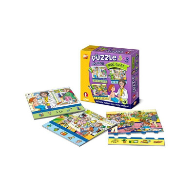 Efko Soubor Puzzle 3 v 1 Můj svět