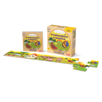 Efko O kohoutkovi a slepičce - skládačka s pohádkou
