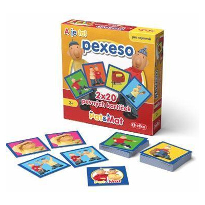 EFKO PAT A MAT Pexeso v krabičce 2x20