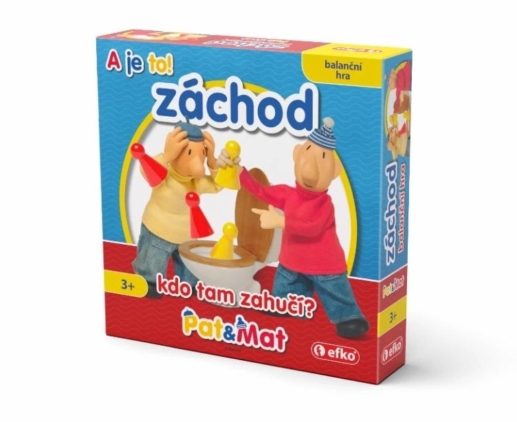 Pat a Mat záchod - balanční rodinná hra