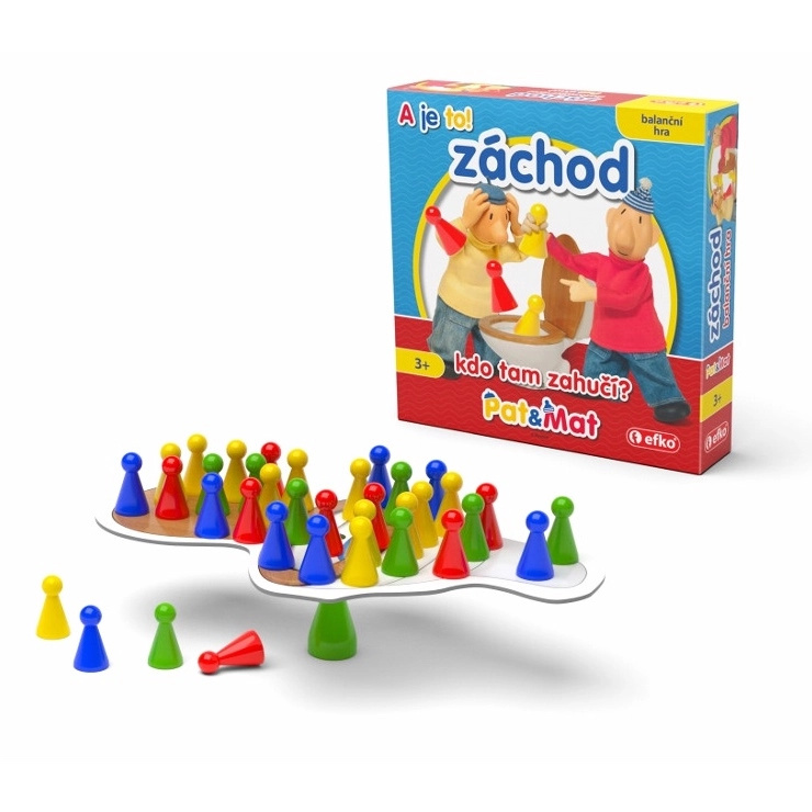 Pat a Mat záchod - balanční rodinná hra