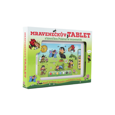 Teddies Mravenečkův tablet plast 30x20x2 cm na baterie se zvukem