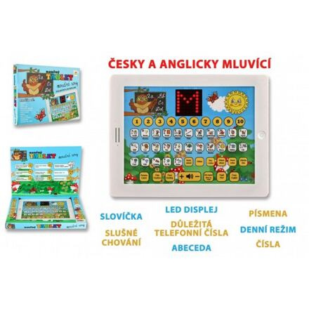 Teddies Moudré sovy naučný tablet dvojjazyčný CZ+AJ