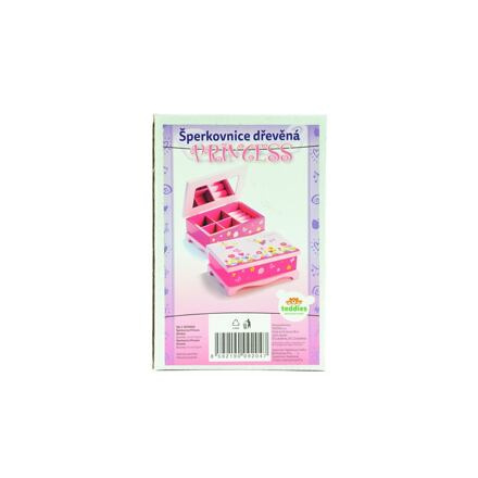 Dětská šperkovnice TEDDIES PRINCESS se zrcadlem