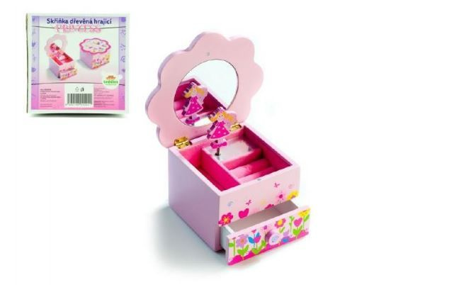 Teddies Šperkovnice Princess hrající květina