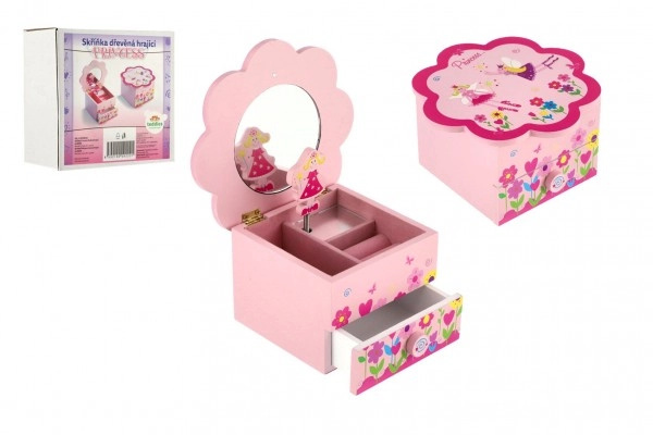 Teddies Šperkovnice Princess hrající květina
