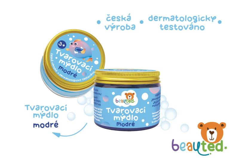 Tvarovací mýdlo modré v uzavíratelné dóze