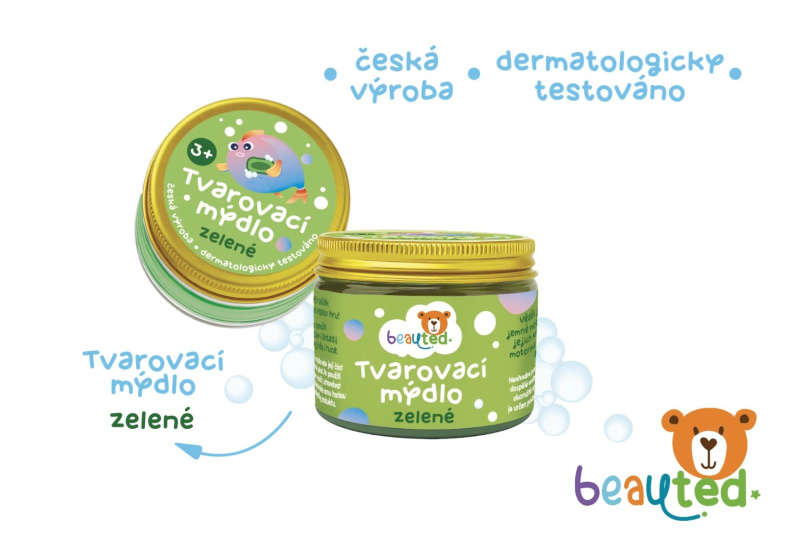 Tvarovací mýdlo zelené v uzavíratelné dóze