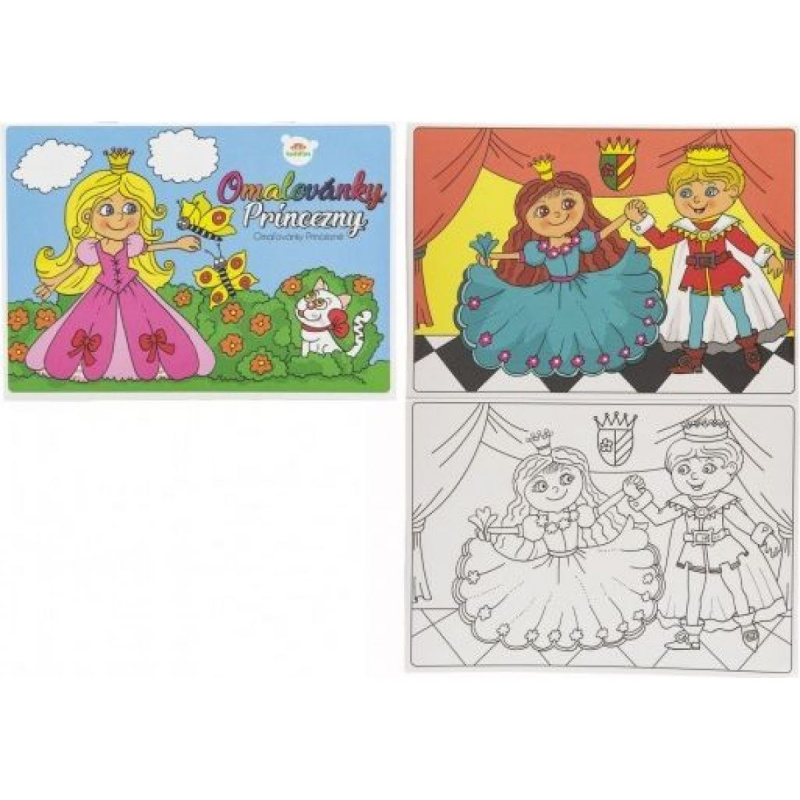 Omalovánky Princezny 21x15cm 8 listů A5