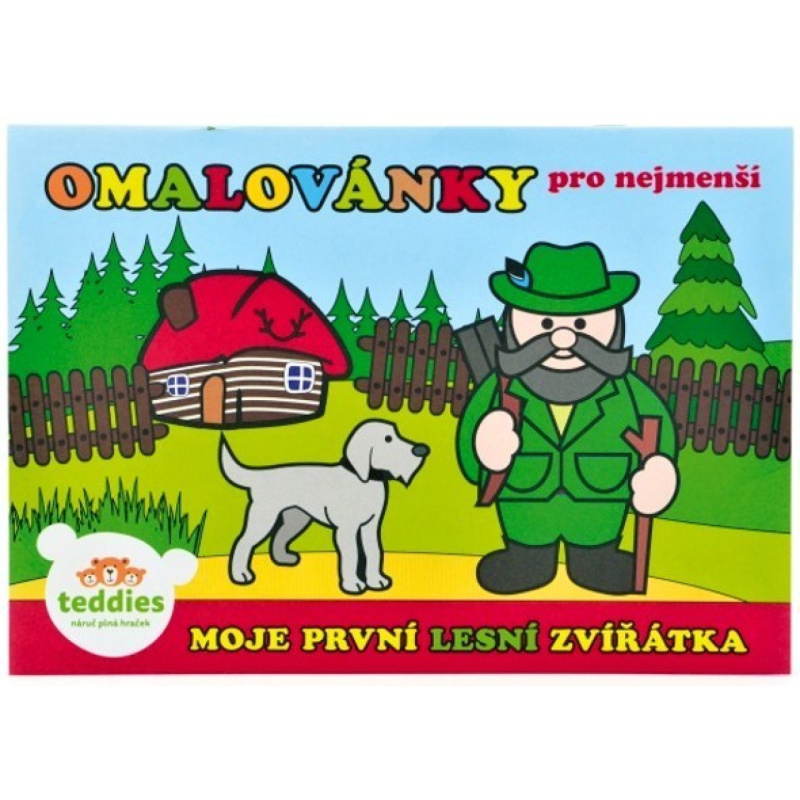 Omalovánky Moje první zvířátka lesní 8 listů 21x14,5cm MPLZ