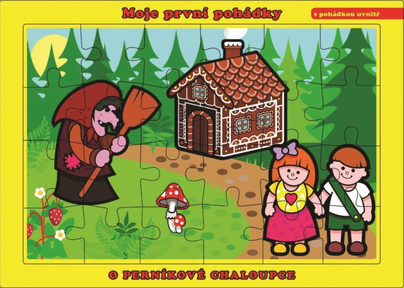 Teddies deskové O Perníkové Chaloupce 26 x 17 cm Moje první pohádky 24 dílků